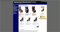 Desktop Screenshot of gameroomwarehouse.com